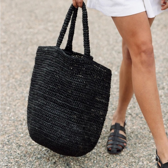 Jenni Kayne Handbags - NWT Jenni  kayne Woven Raffia Tote